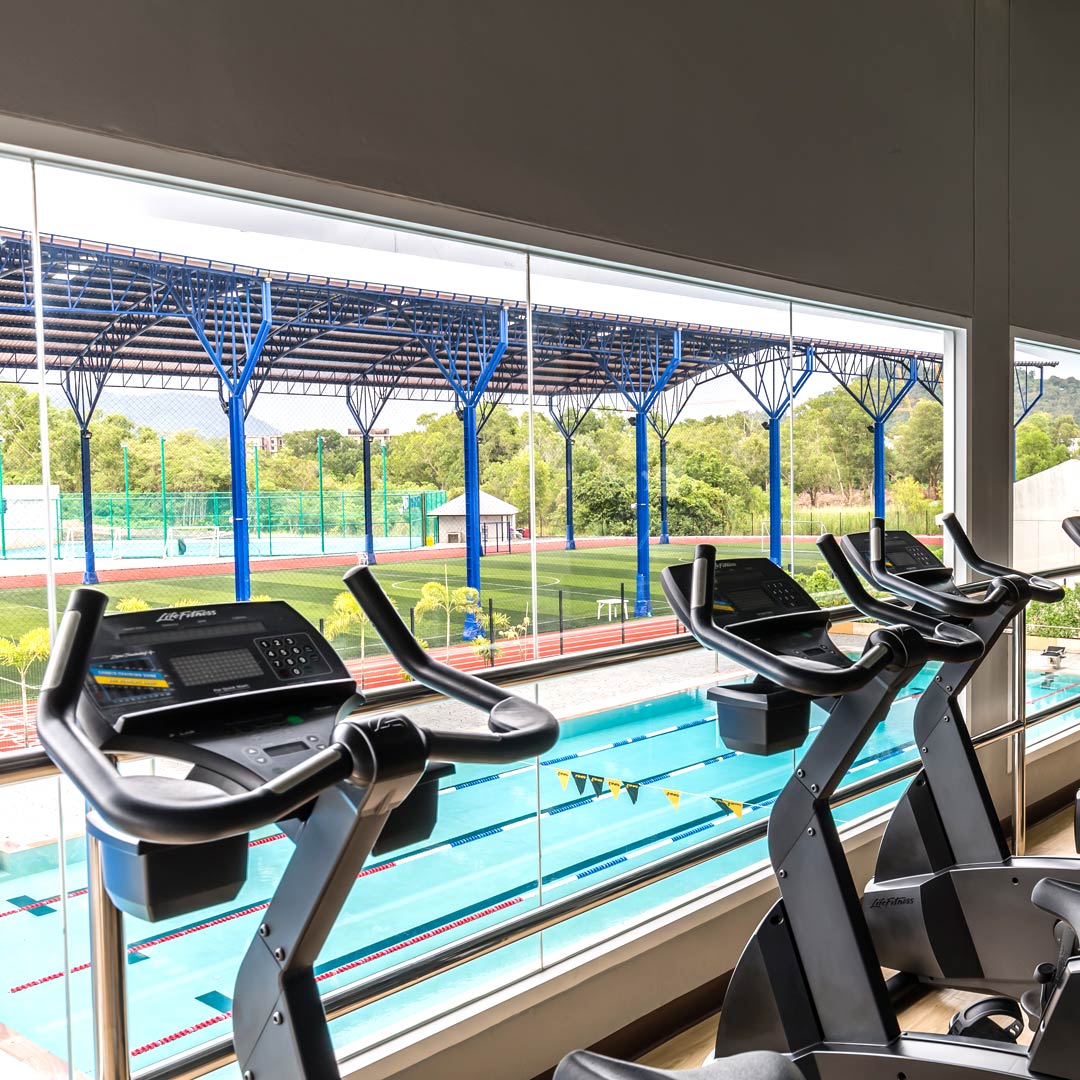 Gym and Pool area at the HeadStart School | ASL Management Contracting Phuket