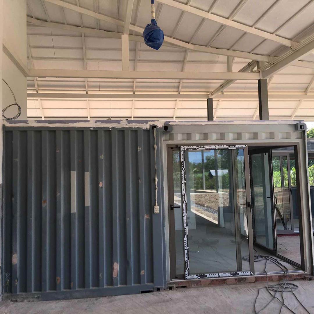 Container Home Front Entrance | ASL Builders Phuket